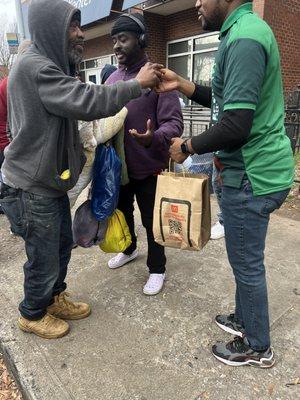 Our outreach to the homeless in Atlanta