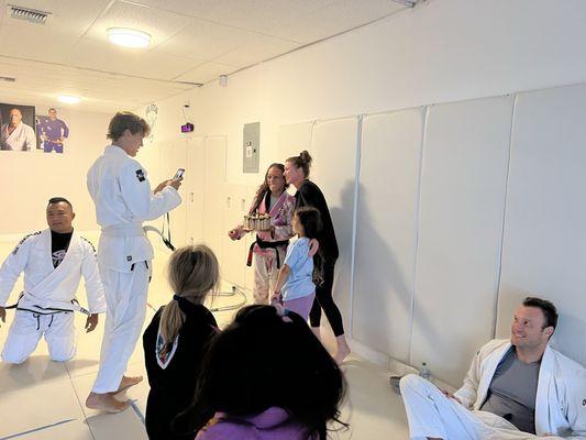 Celebrating student birthday