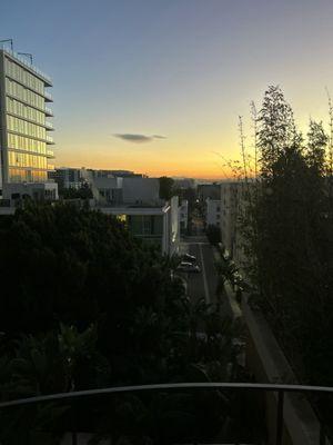 Sunset from the view of my room.
