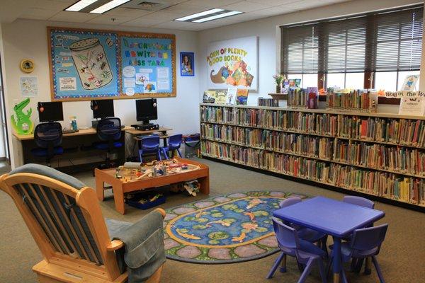 Children's Area Computers and Train Table