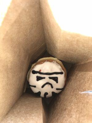 Storm trooper in its bag