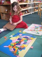Montessori geography work