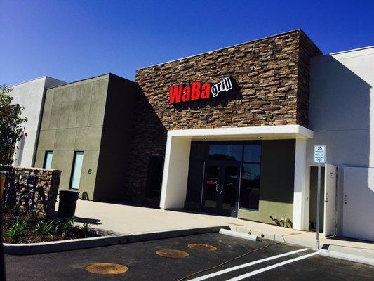 This is a 24" channel lettering made for WaBa grill restaurant .