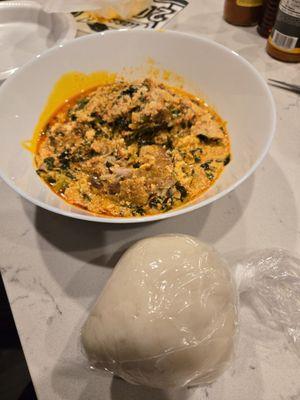 Egusi and fufu