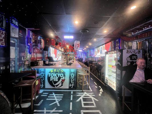 The inside of Tokyo Pie feels like you are in Japan!