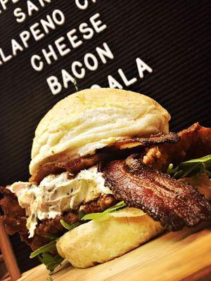 Jalapeno popper chicken sandwich