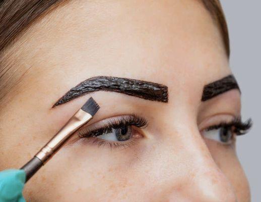 Eyebrow and eyelash tinting available