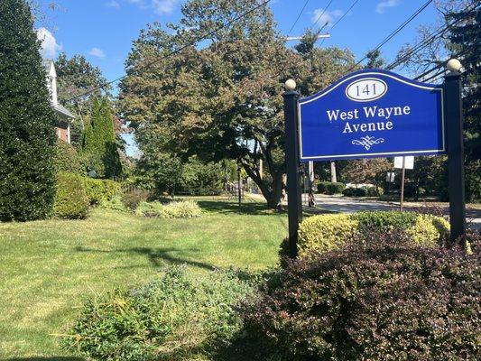 sign outside of office