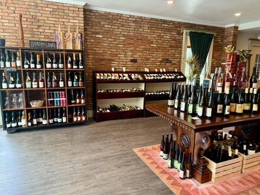 Browse our rotating selection of thoughtfully curated wine and liquor.