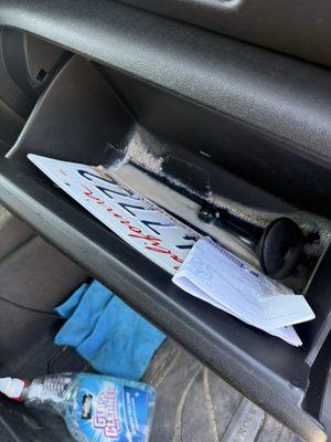 How dirty they left the truck and how stinky they left it