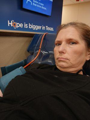 Me giving plasma to those that need it