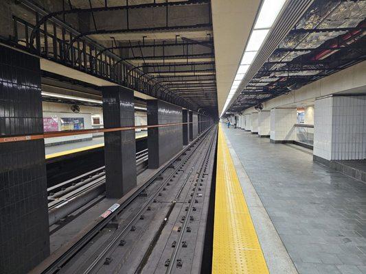 Do not step in the water puddles. It is not water.