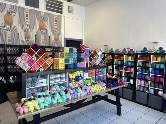 Yarn display.