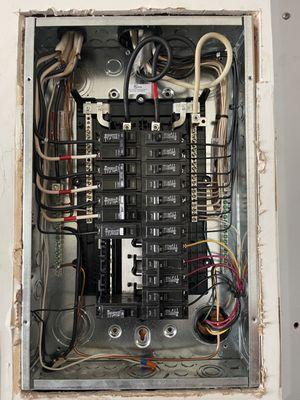 Interior of Electrical panel