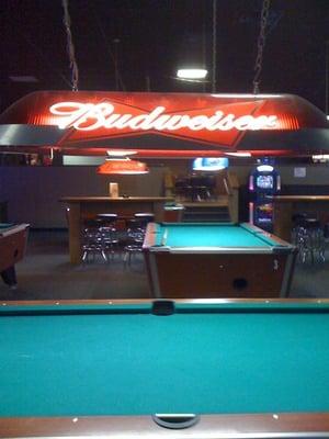 Coin op pool room 15 tables