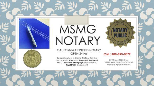 Notary Meena MSMG