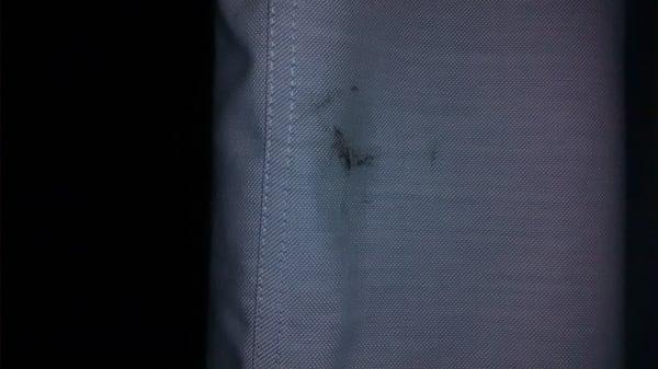Oil on shirt...