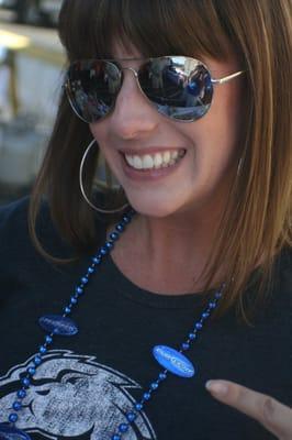 The gatekeeper of the skybox tickets. Be nice to this girl for sure