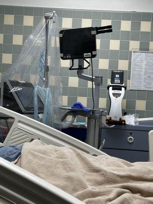 Storage room while patient in the room