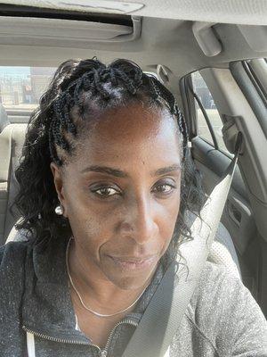 Leaving the shop 1 happy client