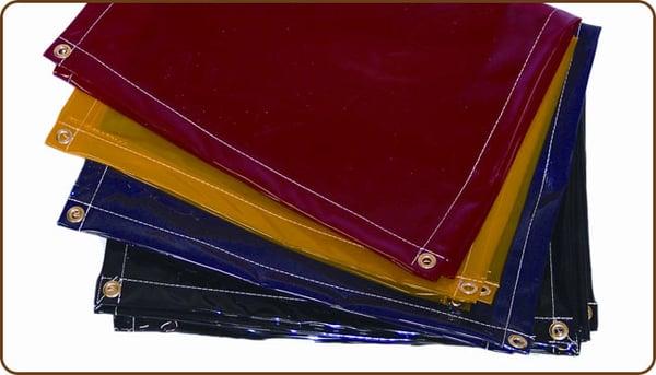 Complete line of welding curtains and screens with frames