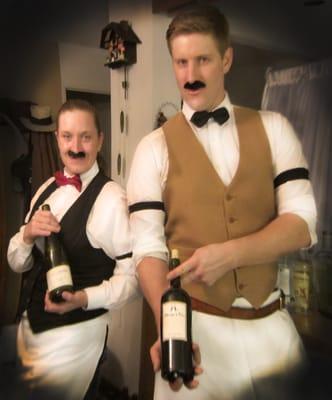 At a Halloween Party rocking the oldschool getups!