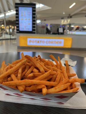 Giga fries with cheddar.