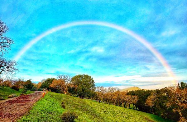 Rainbow over Hoffman Retreat Center