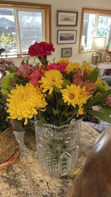 Flowers for mom and lipstick for me