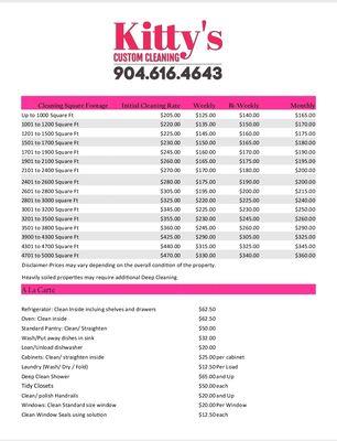 Kittys Custom Cleaning