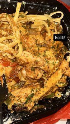 Shrimp Alfredo Chicken Alfredo