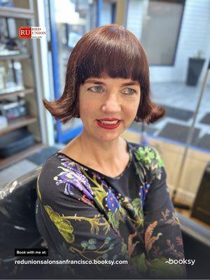 My client loves it when I blow her hair out like this