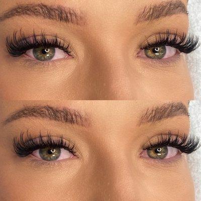 Cat eye lash extensions
