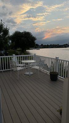 New patio table , new umbrella stand
