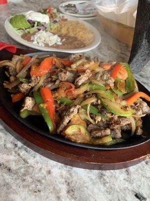 Steak fajitas