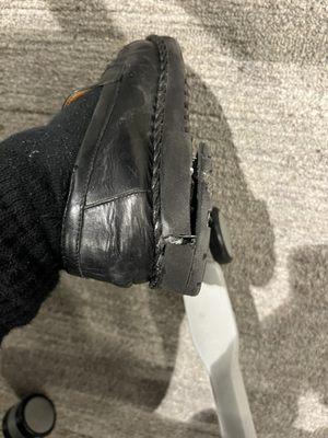 By end of day came apart more