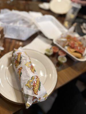 Pollo Asada Burrito. It's big and amazing!