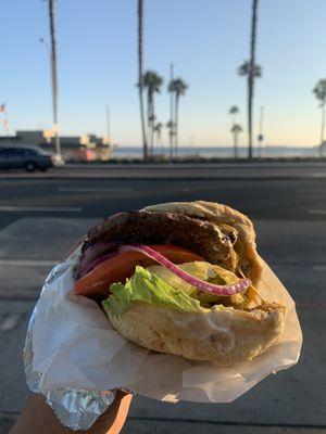 Single patty cheeseburger. Made it a double