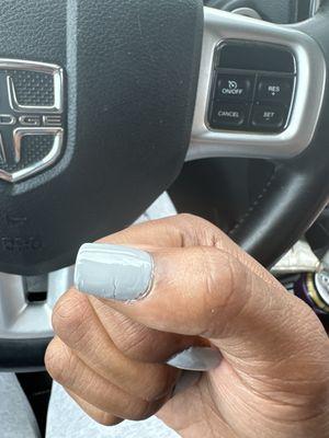 My nails after coming from nail shop 2hrs ago.