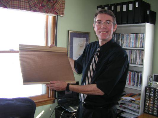 We bring samples to our in home visits so you can see how your window treatments will look.