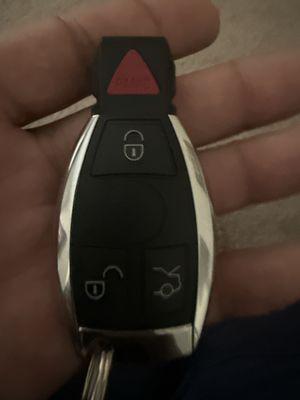 Replacement key for Mercedes-Benz