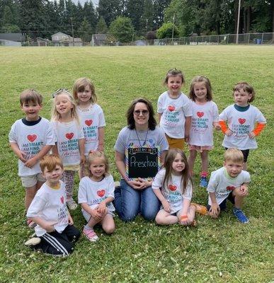 Celebrating our learning as 3 year olds and ready for preschool!