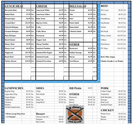 J Lane’s Fine Meat Deli & Grill