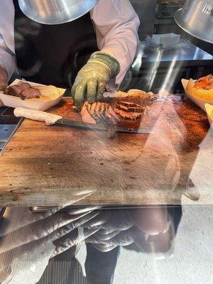 Baby Bull Carved Tri Tip Sandwich