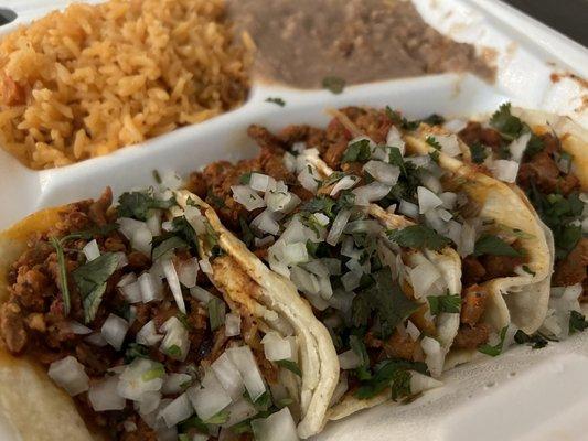 4 Al Pastor Tacos Combo