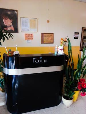 Front Desk to schedule an appointment & check in