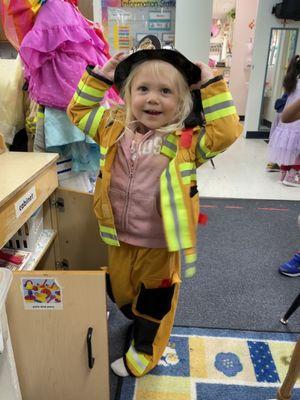 Pretend play areas in every classroom