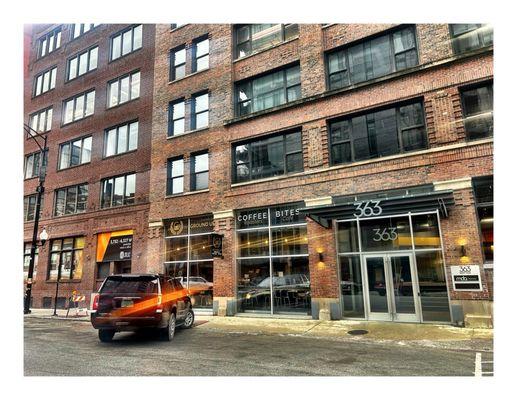 Outside Ground Up Coffee & Bites. 363 W Erie St, Chicago, IL Cool!