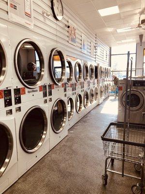 They have three different size dryers ranging in prices. Basically you need to add a total of $1.75 for 32 minutes.