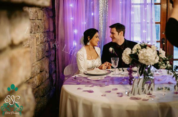 Nida and Chris. Planned and Decorated by us